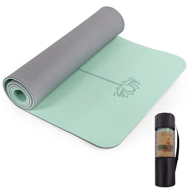 UMINEUX Yoga Minderi - Matcha Yeşil ve Gri 72"x24"x1/3"