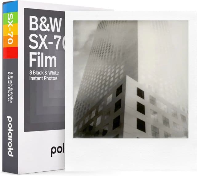 Polaroid  SX-70 Instant Color Film - 6004 - Siyah Beyaz Film Full-Size