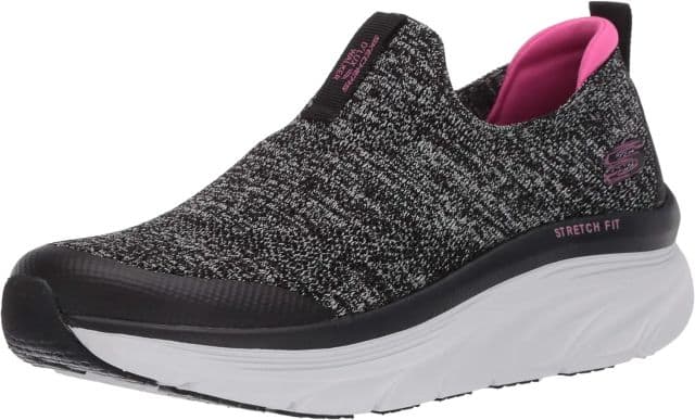 Skechers Kadın D'lux Walker-Quick Upgrade Sneaker  - 41 Siyah / Pembe