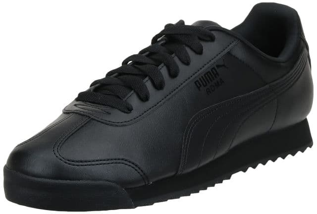 PUMA Erkek Roma Classic Gum Sneaker - 44 - 6 Basic Black-black