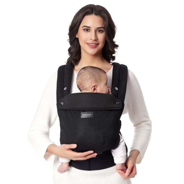Momcozy Bebek Taşıyıcı Yeni Doğan'dan Küçük Çocuk'a - Ergonomik - Air Mesh-Siyah