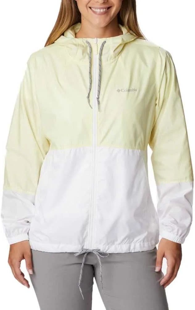 Columbia Kadın Flash Forward Rüzgarlık - Regular 2X Endive/White