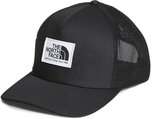 THE NORTH FACE Erkek Keep It Patched Yapılı Trucker Şapka - Siyah/Beyaz Logo One Size