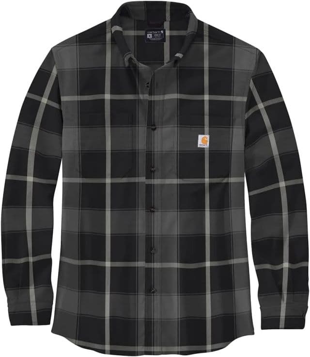 Carhartt Erkek Flanel Kareli Gömlek - XXL Siyah