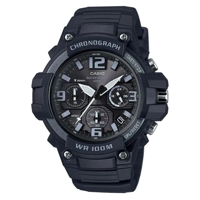 Casio Erkek Ağır Hizmet Kuvars Gündelik Saat MCW100H-4AV - MCW-100H-1A3VCF Black/Silver