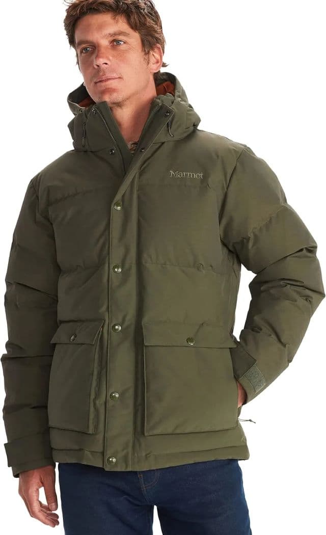 MARMOT Erkek Fordham Kaz Tüyü Yalıtımlı Şişme Mont - S Koyu Yeşil