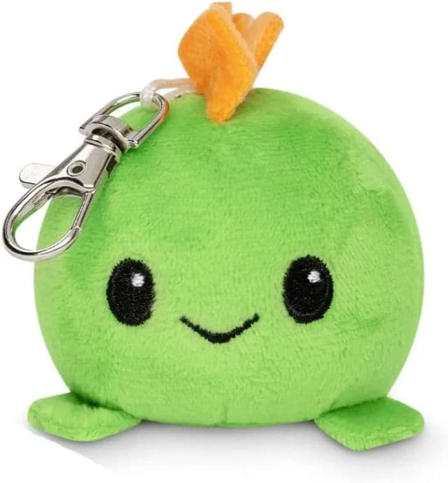 TeeTurtle | Peluş Charm Anahtarlık - Happy Green Stego
