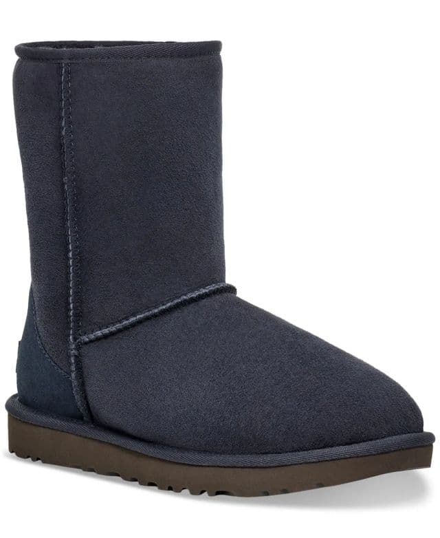 UGG - Kadın Classic II Deri Kısa Bot - Lacivert 36