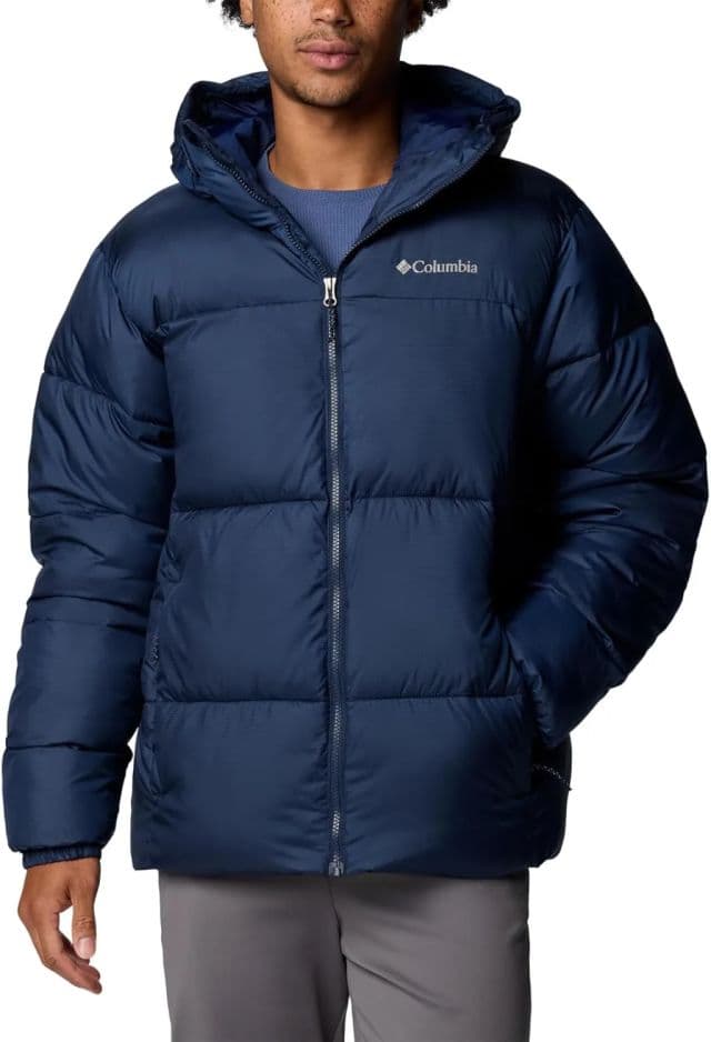 Columbia Erkek Pufffect Ii Kapüşonlu Ceket - XX-Large Collegiate Navy