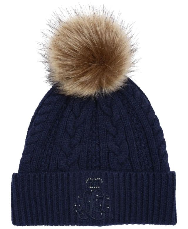 Lauren Ralph Lauren Direkt Nakışlı Ponponlu Bere - Navy ONE SIZE