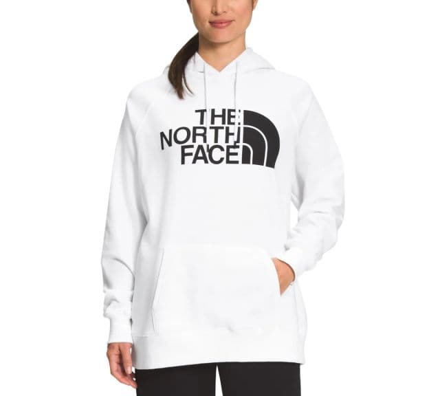 The North Face - Kadın Yarım Kubbe Polar Sweatshirt Kapşonlu - Beyaz XL