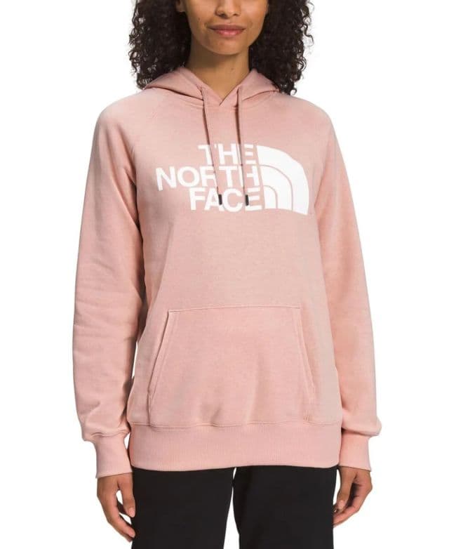 The North Face - Kadın Yarım Kubbe Polar Sweatshirt Kapşonlu - Pembe XL