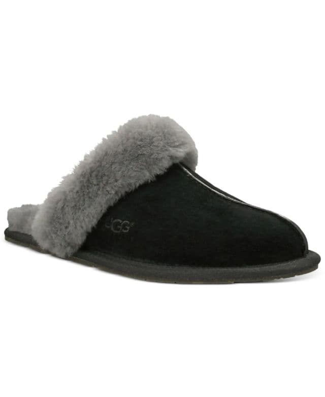 UGG - Kadın Scuffette II Terlik - Black/ Gray 11M