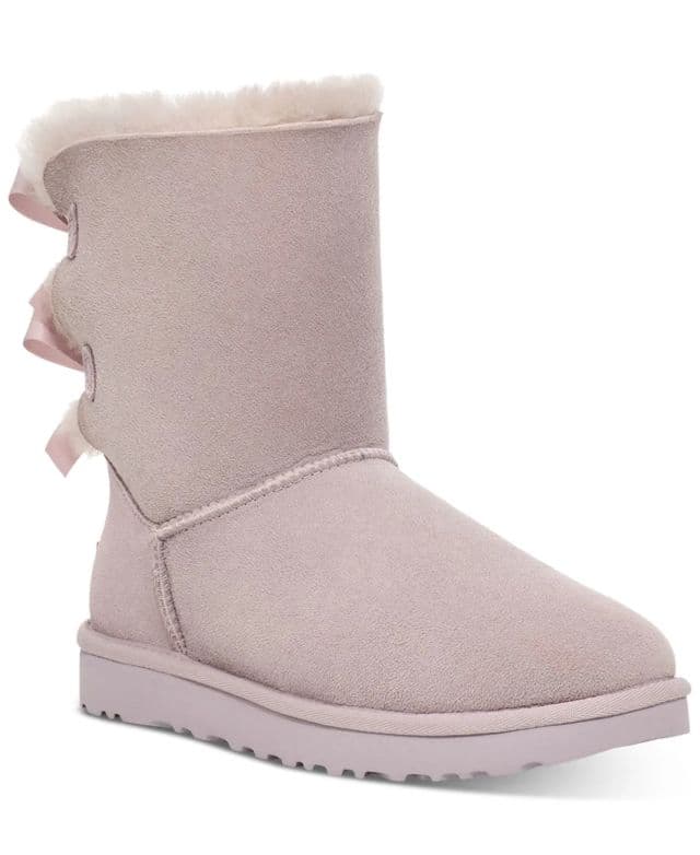 UGG - Kadın Bailey Bow II Deri Bot - Pembe 38