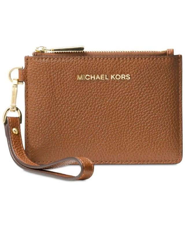 Michael Kors - Deri Jet Set Küçük Para Cüzdanı - Luggage/Gold
