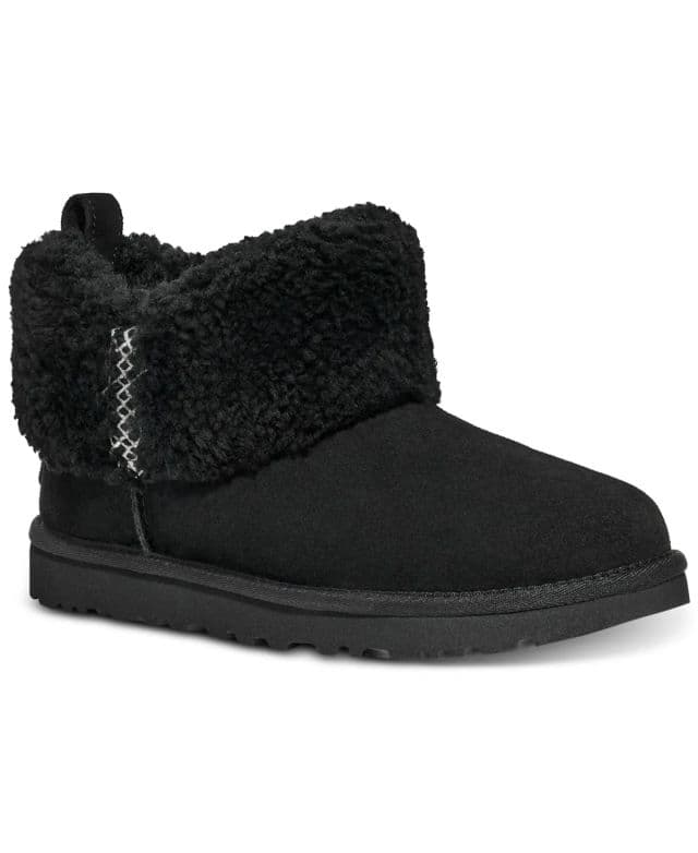 UGG Classic Ultra Mini Braid Bot  - 36 Siyah