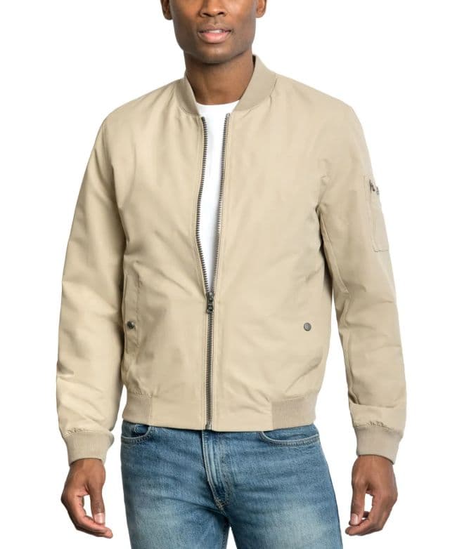 Michael Kors Erkek Bomber Ceket - Beyaz 2XL