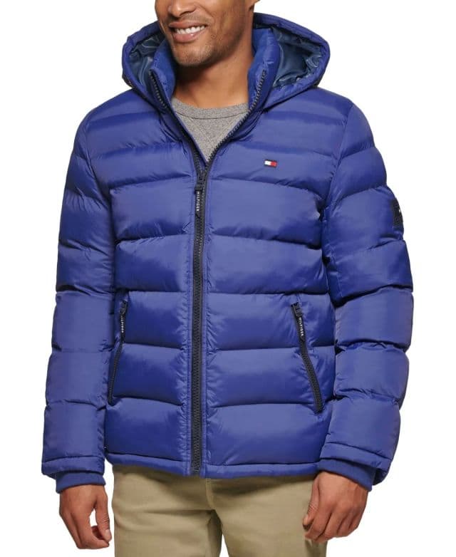 Tommy Hilfiger Erkek Quilted Şişme Mont - Mavi L