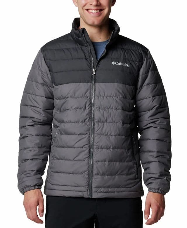 Columbia - Erkek Powder Lite II Puff Mont - Gri 2XL