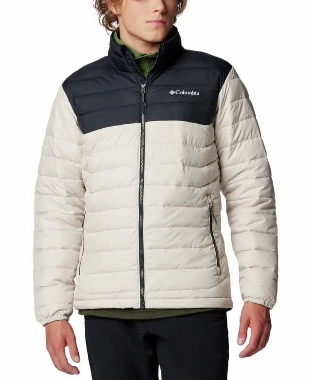 Columbia - Erkek Powder Lite II Puff Mont - Beyaz 2XL