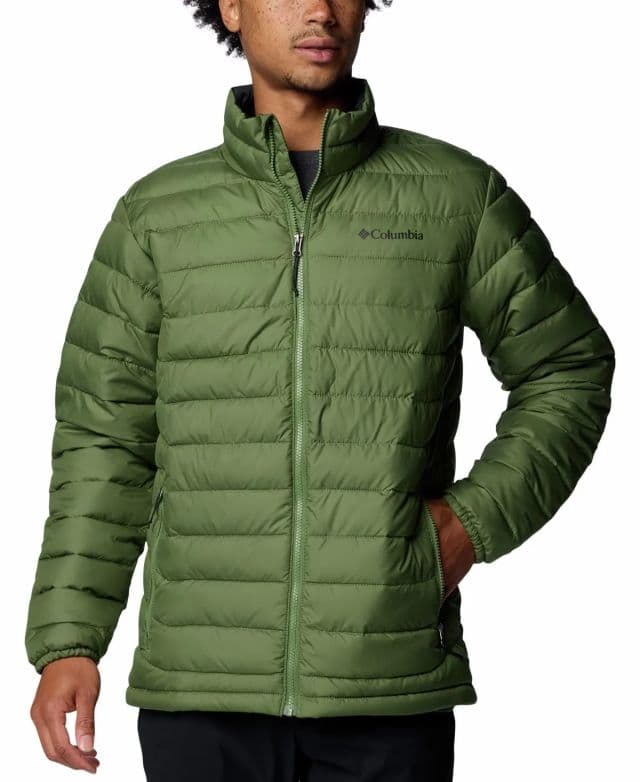 Columbia - Erkek Powder Lite II Puff Mont - Yeşil 2XL