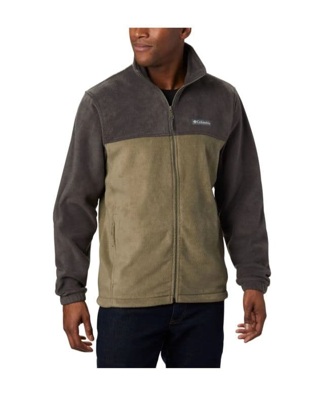 Columbia Erkek Steens Mountain Full Zip 2.0 Polar Ceket - Gri/Yeşil S