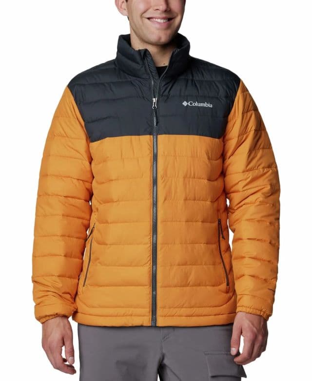 Columbia - Erkek Powder Lite II Puff Mont - Sarı 2XL