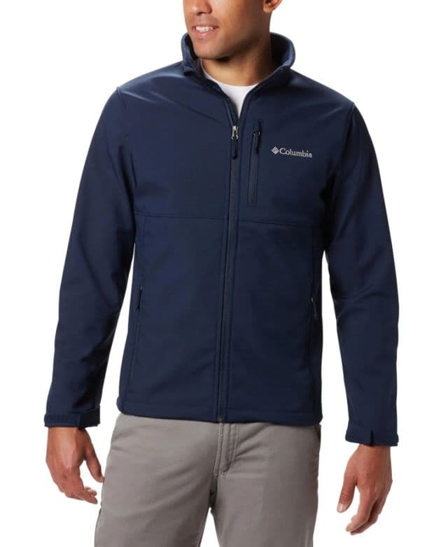 Columbia - Su Geçirmez Softshell Ceket, Erkekler İçin, Polyester - Lacivert M