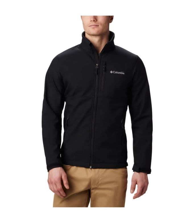 Columbia - Su Geçirmez Softshell Ceket, Erkekler İçin, Polyester - Siyah M