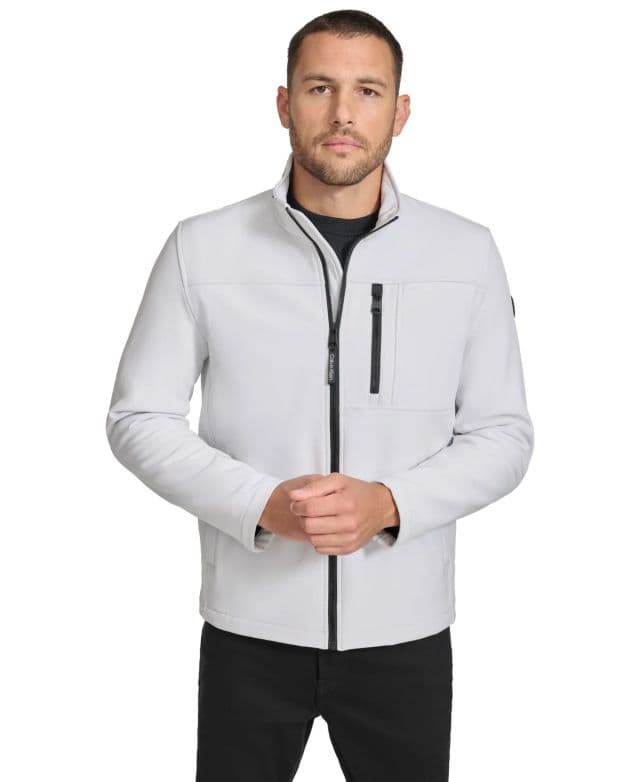 Calvin Klein - Infinite Stretch Soft Shell Ceket - Beyaz XS