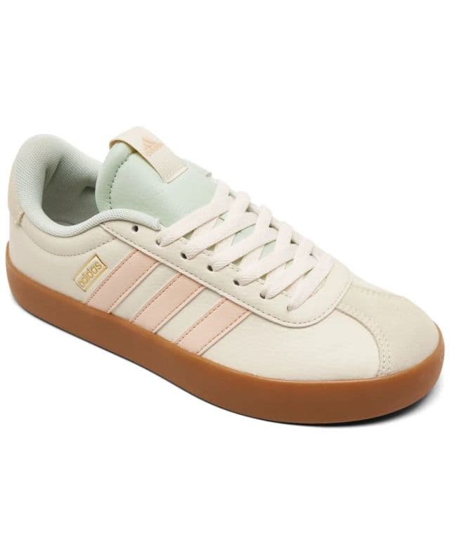 Adidas Kadın VL Court 3.0 Casual Sneaker - Beyaz/Pembe 42