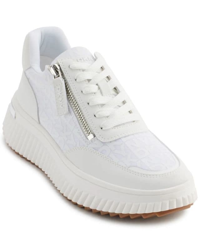 DKNY Kadın Lissa Logo Platform Sneaker - Beyaz 35