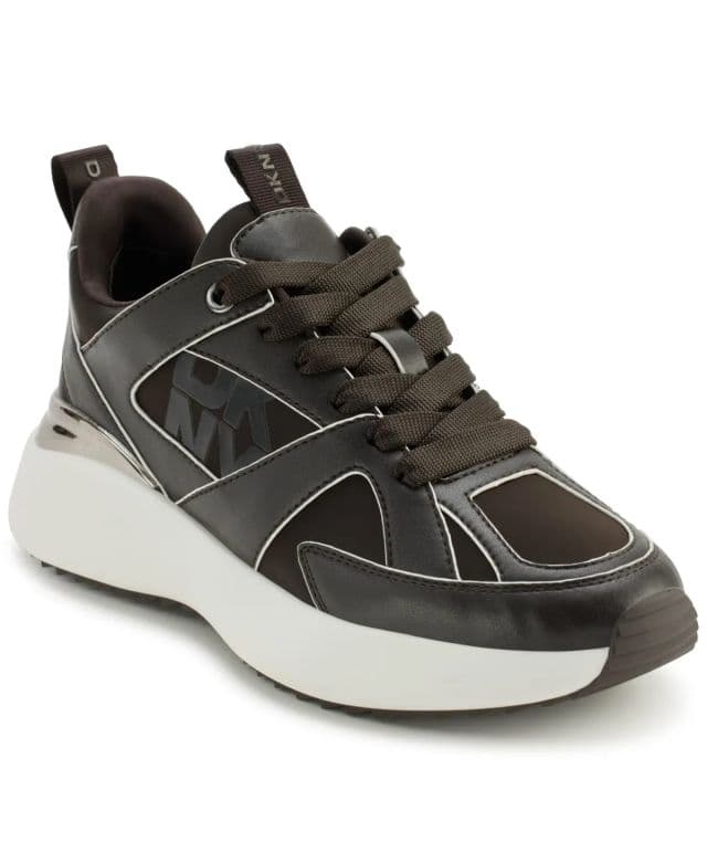 DKNY Kadın Zofi Lace-Up Sneaker - Kahverengi 37.5