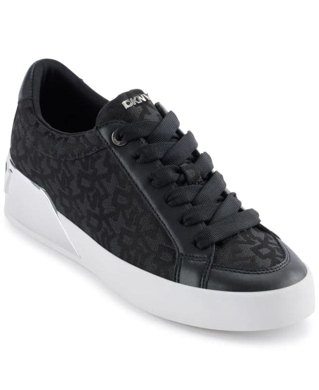 DKNY Kadın Maben Lace-Up Sneaker - Siyah 42