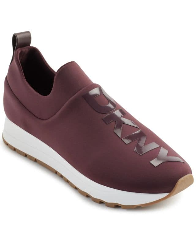 DKNY Kadın Jadyn Logo Slip-On Sneaker - Bordo 35