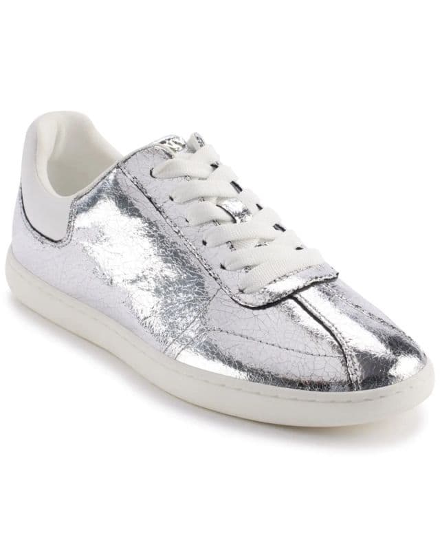DKNY Kadın Seacliff Lace-Up Sneakers - Nikel 40.5