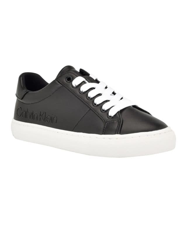 Calvin Klein Kadın Camzy Lace-Up Casual Sneakers - Siyah 42