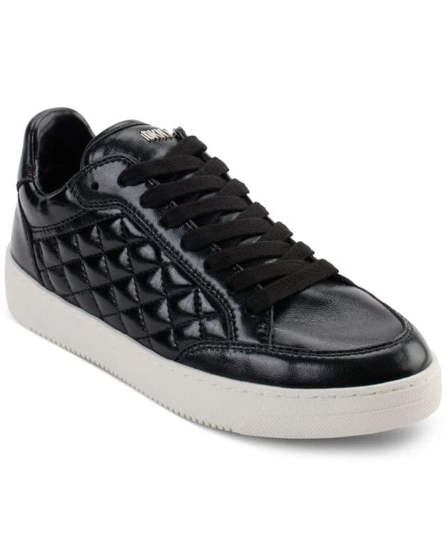 DKNY Kadın Oriel Quilted Lace-Up Low-Top Sneaker - Siyah 35