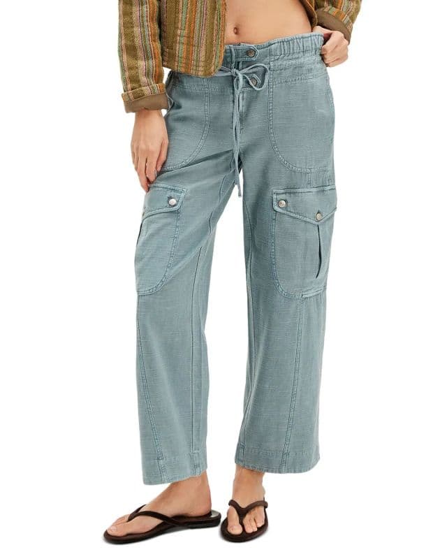 Free People Kadın Park Ave Pantolon - Autumn Sky XL