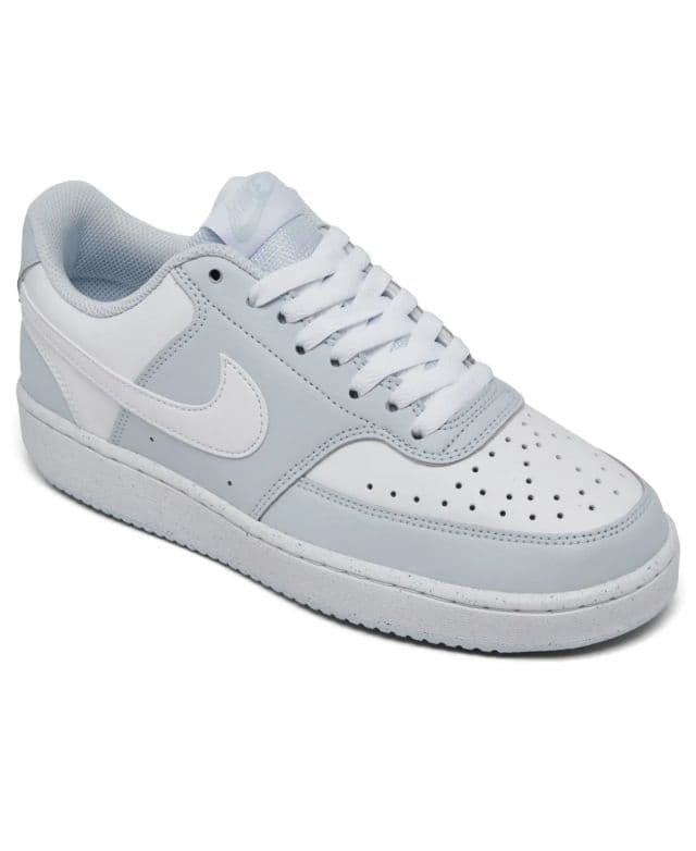 Nike Kadın Court Vision Low Next Nature Casual Sneaker - Grey/White 41
