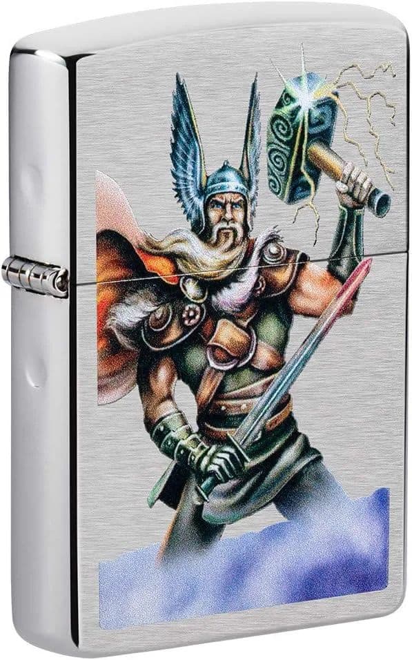 Zippo Efsanevi Çakmak (Gümüş) - Brushed Chrome Thor