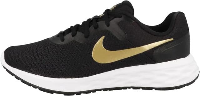 Nike Erkek Revolution 6 Road Koşu Ayakkabısı - 44,5 Siyah/Gold Logo