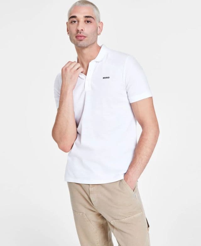 Hugo Boss Erkek Polo Yaka Tişört - Beyaz S