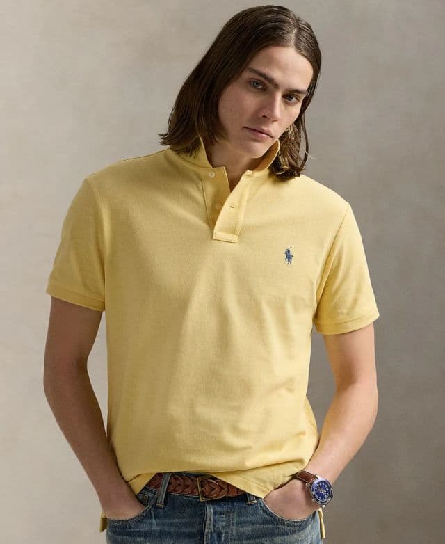 Polo Ralph Lauren Erkek Klasik Fit Pamuklu Polo Tişört - Wicket Yellow XS