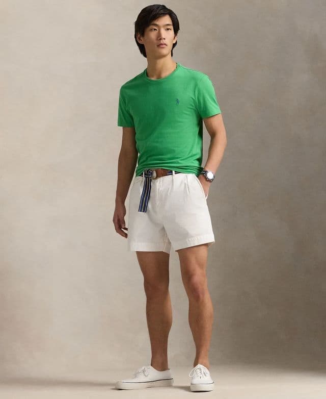 Polo Ralph Lauren Erkek Klasik Kesim Yuvarlak Yaka Tişört - Yeşil XS