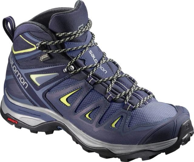 Salomon Erkek X Ultra 3 Mid Gore-tex Yürüyüş Botu - Crown Blue/Evening Blue/Sunny Lime 41 1/3