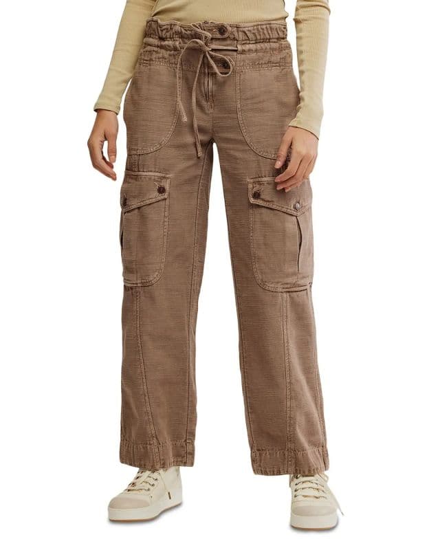 Free People Kadın Park Ave Pantolon - Dusted Cocoa S