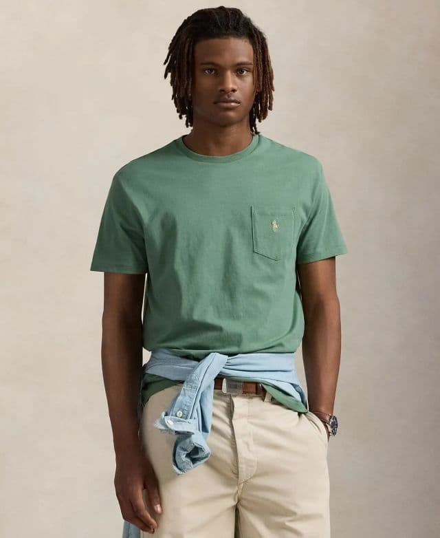 Polo Ralph Lauren Erkek Klasik Kesim Cepli Tişört - Fatigue XL