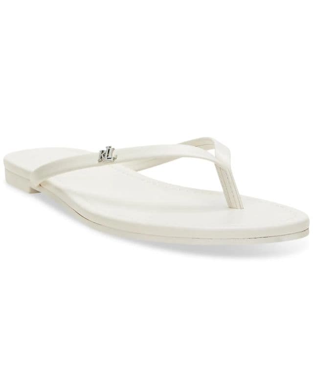 Lauren Ralph Lauren Kadın Raquel Parmak Arası Terlik  - Beyaz 37.5