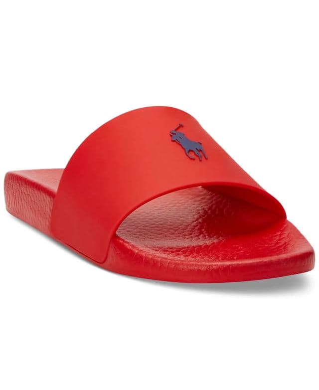 Polo Ralph Lauren Erkek Polo Slide Terlik - Red 45